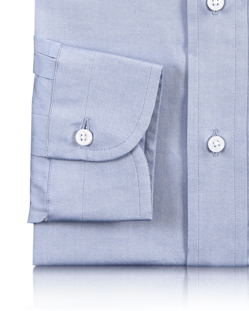 Perfektes Montagshemd - Blaues Pinpoint-Oxford