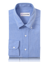 Blaues Slub Pinpoint Oxford-Hemd