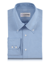 Klassisches blaues Sommer-Oxford-Hemd