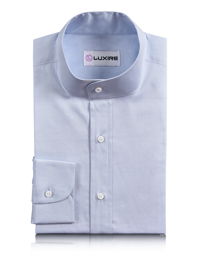 Luxire Presto: Hellblaues klassisches Oxford-Hemd