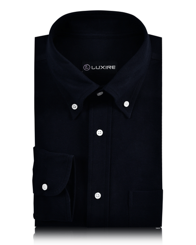 Chemise Oxford bleu marine nuit