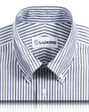 Navy Candy Stripes Pinpoint oxford Shirt
