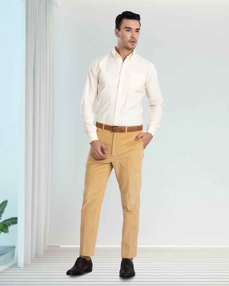 Pale Yellow Oxford Shirt