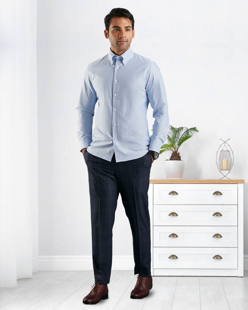 Chemise Oxford bleu ciel