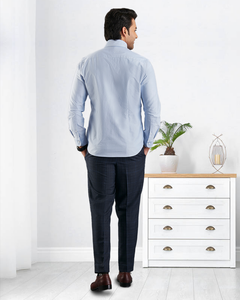 Chemise Oxford bleu ciel