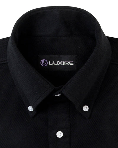 Mitternachtsschwarzes Polo-T-Shirt