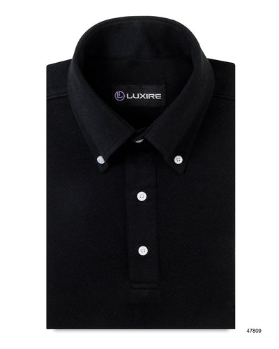 Mitternachtsschwarzes Polo-T-Shirt