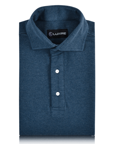 Polo bleu foncé gris