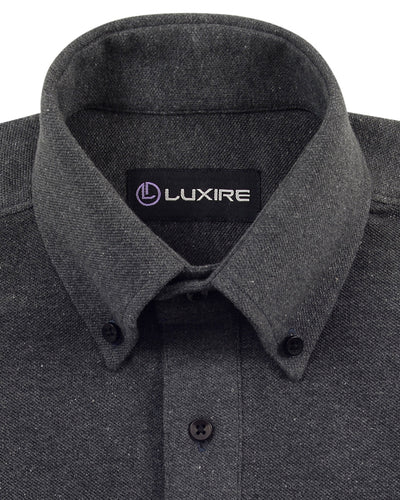 Bleigraues Polo-T-Shirt