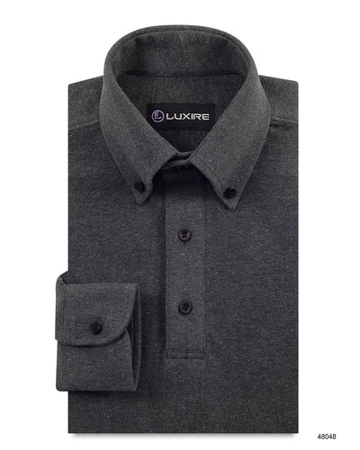 Bleigraues Polo-T-Shirt