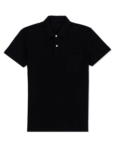 Jadeschwarzes Polo-T-Shirt