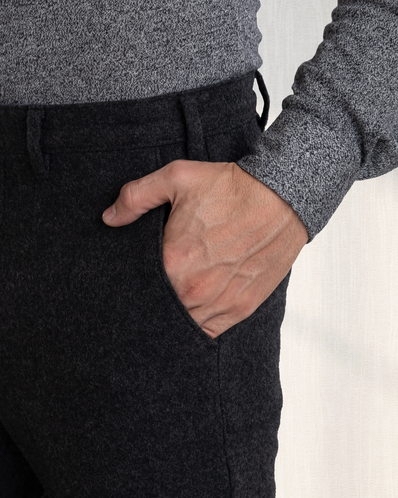 Dunkel hellgrau meliert