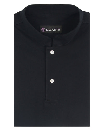 Metallschwarzes Polo-T-Shirt