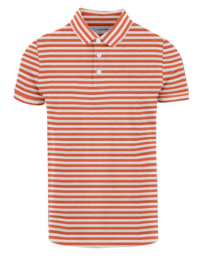 T-Shirt mit orange-weißen Streifen