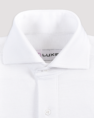 Reinweißes Leinen-T-Shirt