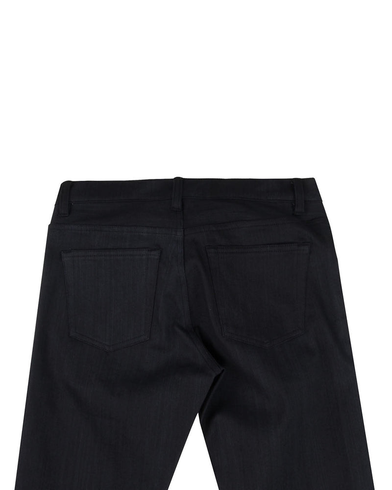Schwarze Stretch-Denim-Jeans