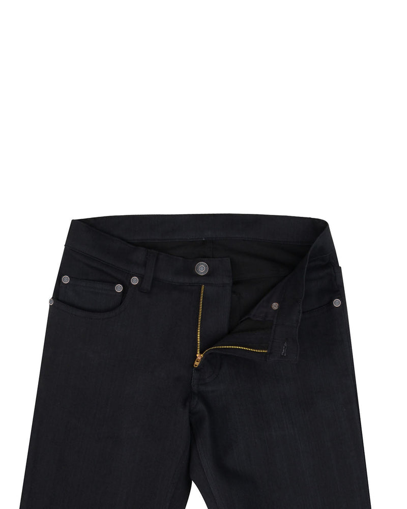 Schwarze Stretch-Denim-Jeans