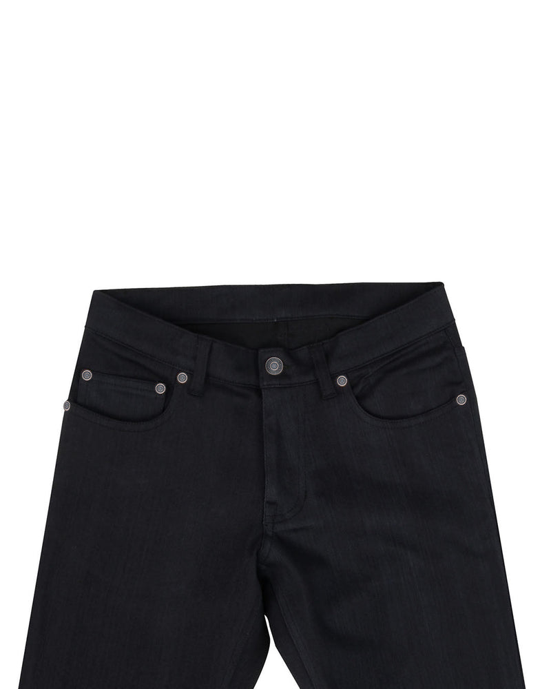 Schwarze Stretch-Denim-Jeans