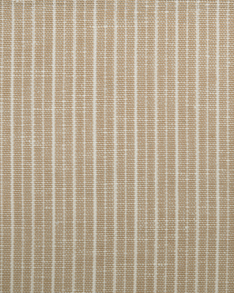 Cotton Linen: White Stripes On Ecru Shirt