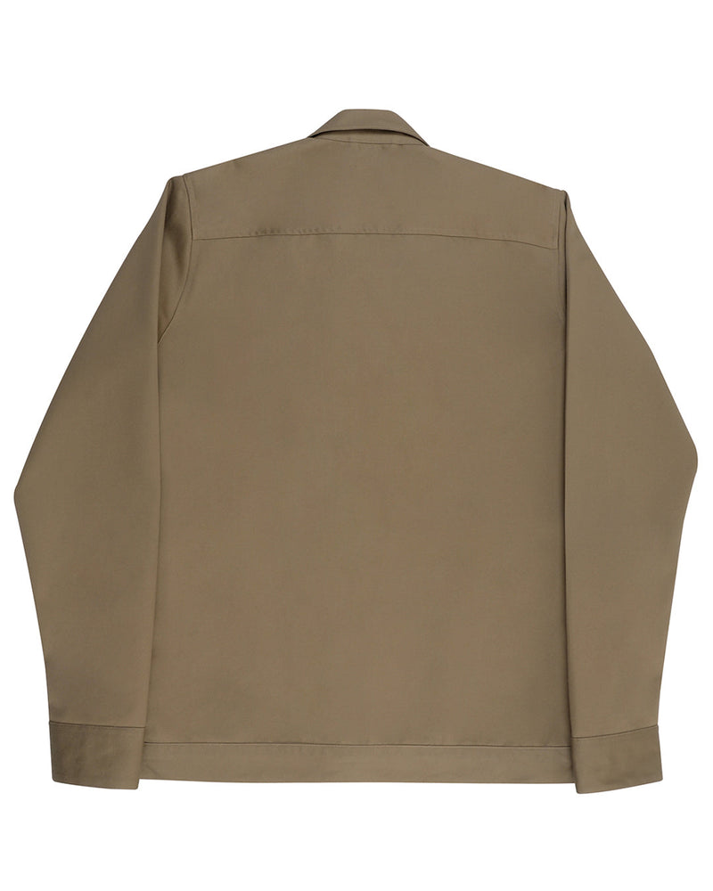 Graue Twill-Hemdjacke