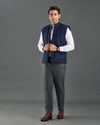 VBC Navy Flanell Steppweste / Weste