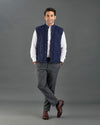 VBC Navy Flanell Steppweste / Weste