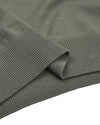 EZS Merino Wool Pale Olive  Long Sleeve Polo