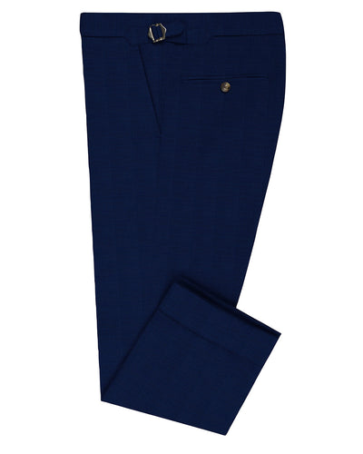 Drago : Super 160s Bleu Royal à carreaux Prince de Galles
