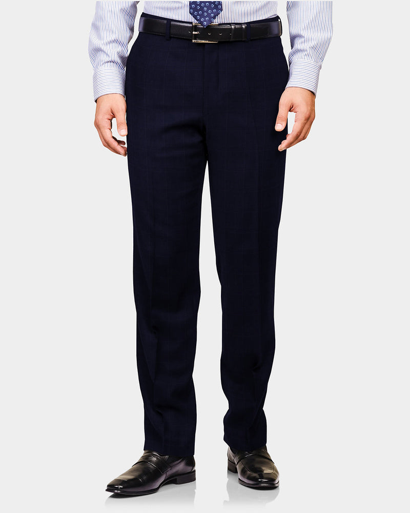 Drago: Super 160s Navy Prince of Wales Checks Anzug