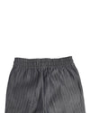 Marineblaue Denim-Herringbone-Hose mit Kordelzug