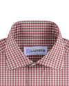 Chemise du vendredi : carreaux rouges à double épingle