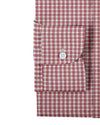 Chemise du vendredi : carreaux rouges à double épingle