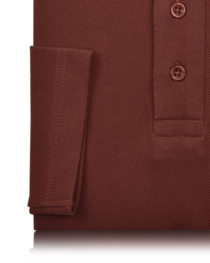 EZS Aria Rust Langarm-Polo