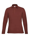 EZS Aria Rust Long Sleeve Polo