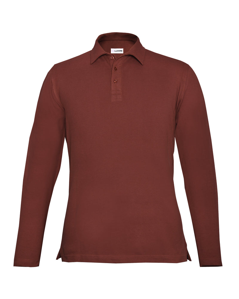 EZS Aria Rust Langarm-Polo