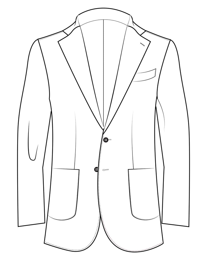 Veste Ethomas Slubby bleu et blanc