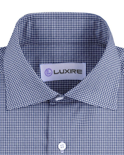 Navy Micro Gingham