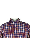 Summer Light  Maroon Blue Madras