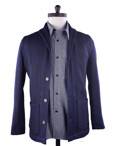 Indigo schwere Sashiko-Jacke
