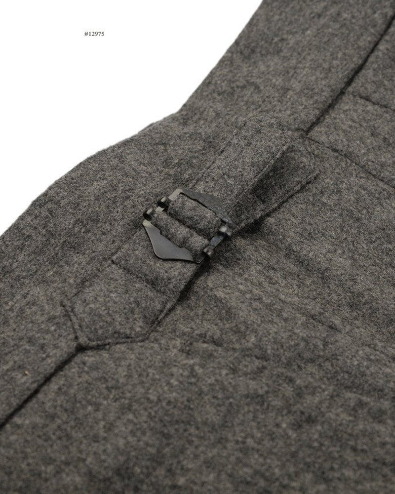 Flanelle mi-lourde gris moyen Fox Brothers 