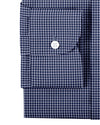 Chemise à carreaux vichy bleu Oxford