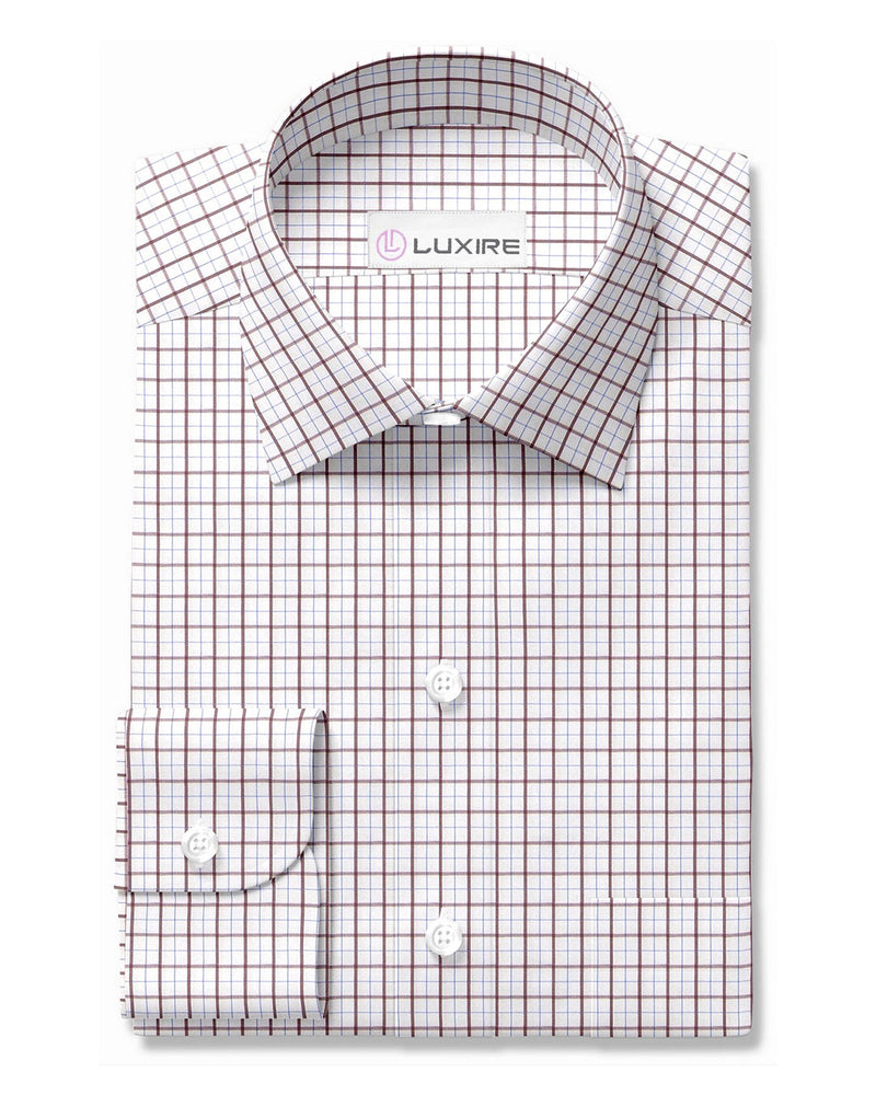 Tattersall Checks Brown Blue