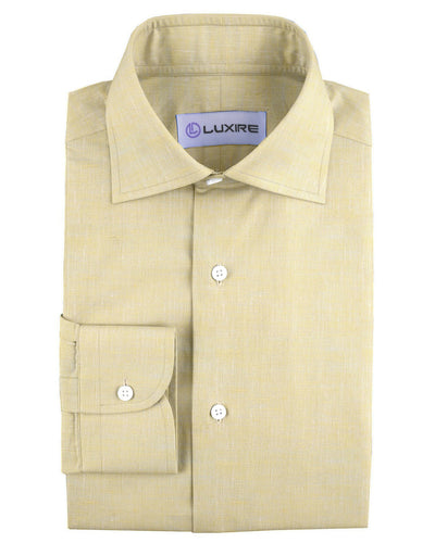 Pull en lin jaune pâle