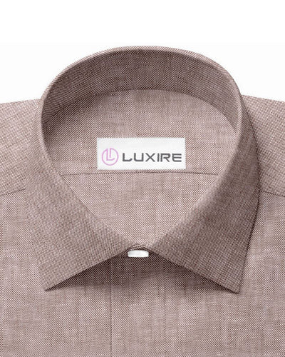 Lin : Toile claire marron et blanche
