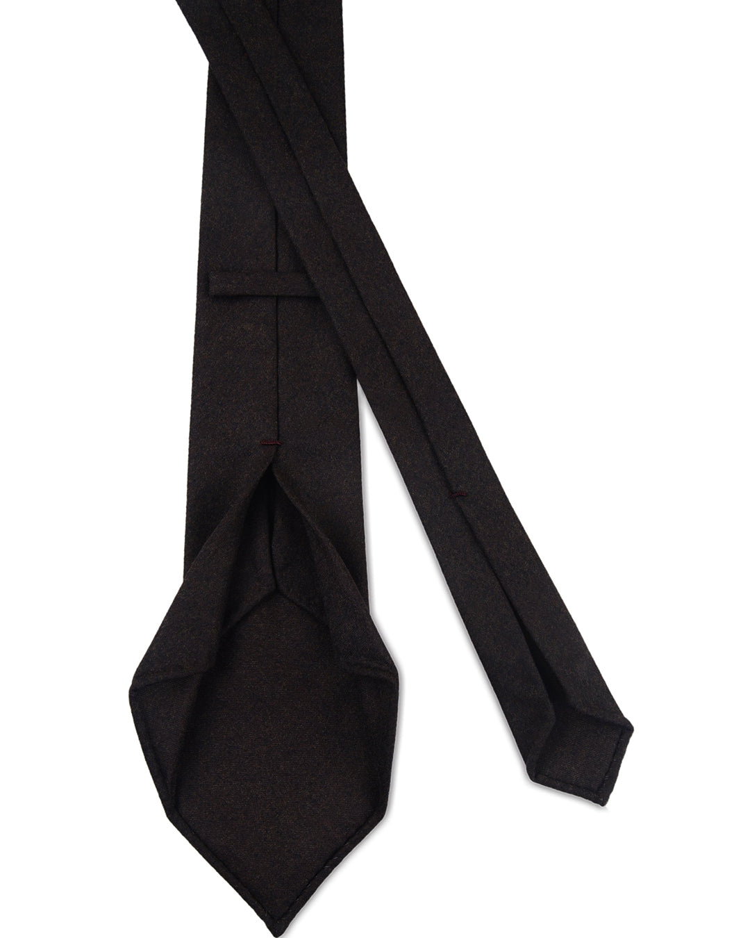 Dark Chocolate Brown Flannel Tie