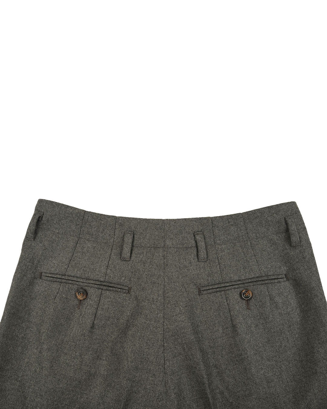 Minnis Flannel: Grey Worsted Pants
