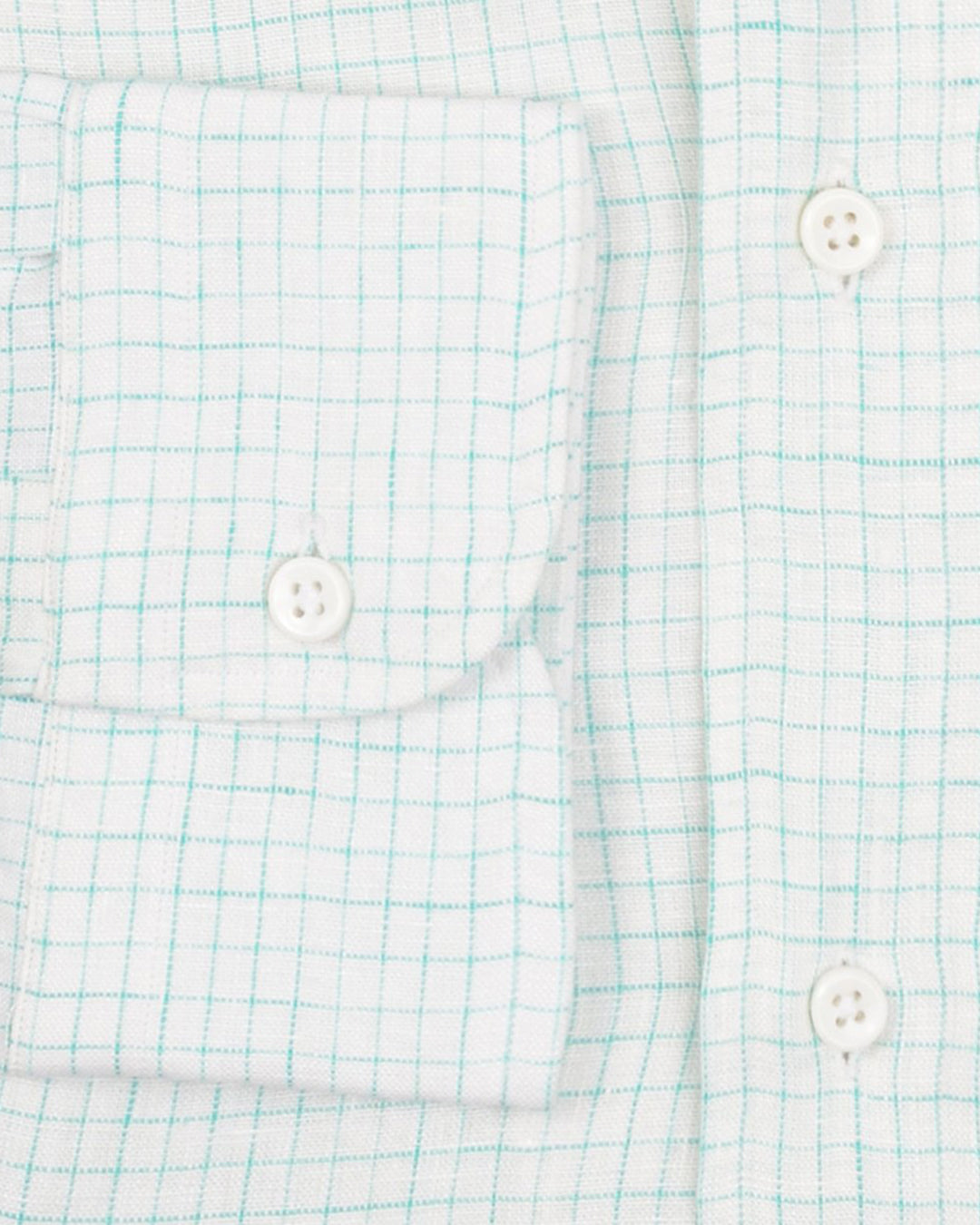 Linen:Turquoise White Graph Checks