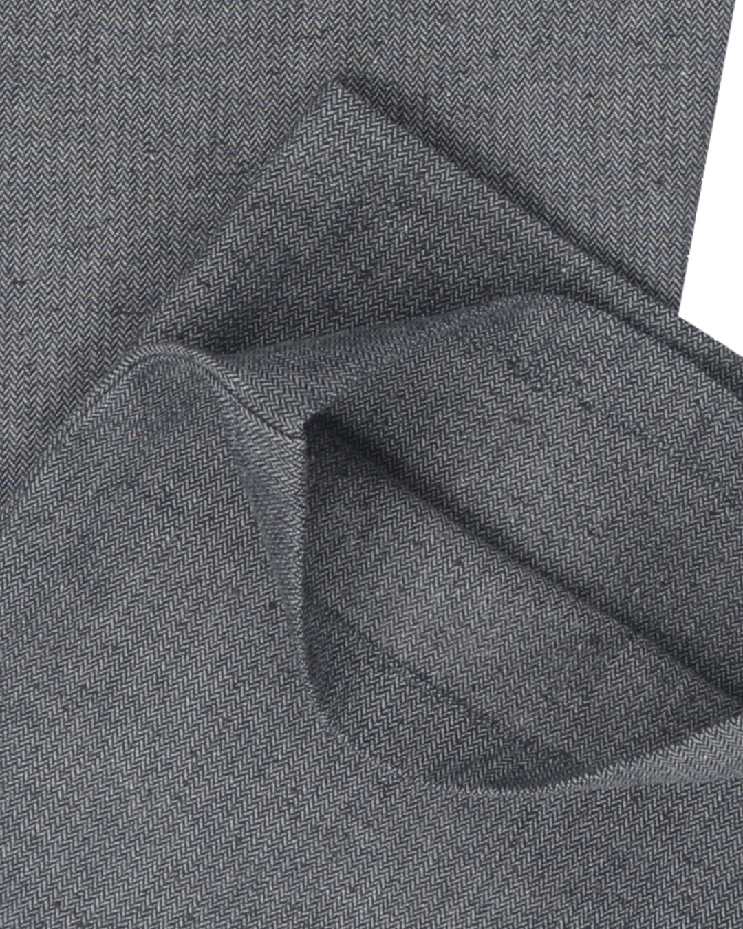 Denim: Navy Grey Slub Herringbone Jeans
