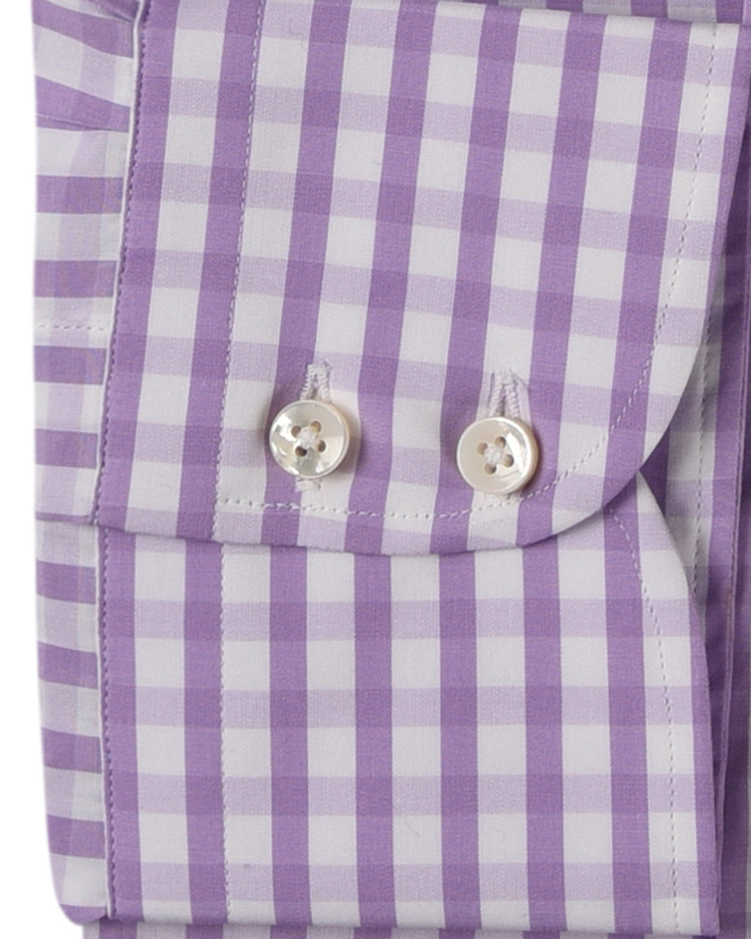 Purple Checks on White