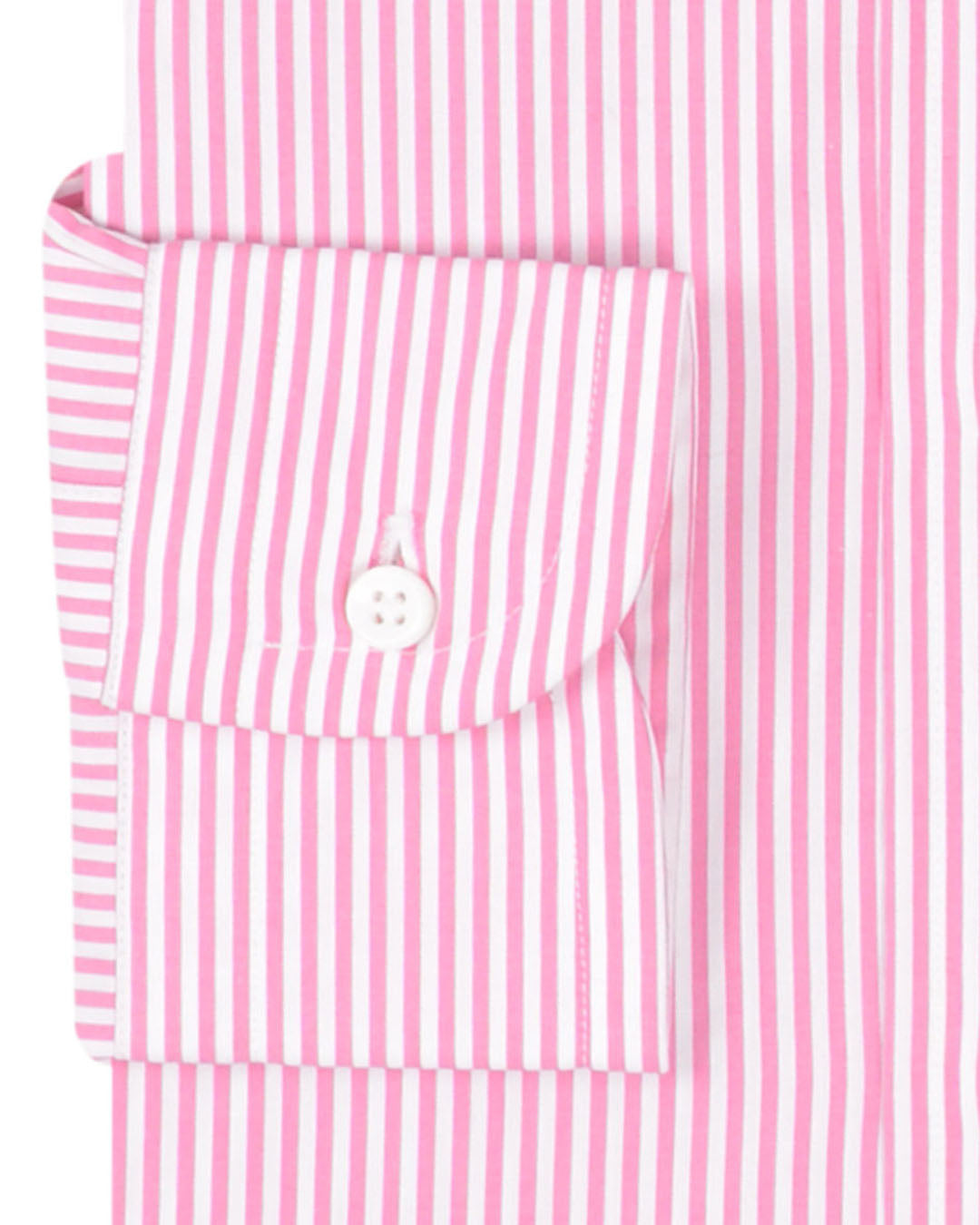 Rosewine Pink Pencil Stripes on White